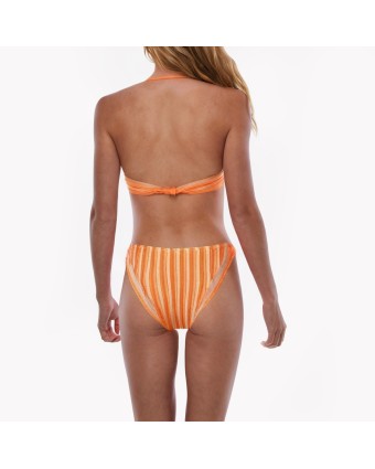 Orange Striped Bikini 