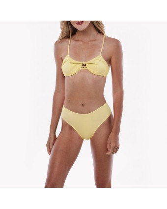 Yellow Strap Steel Support Bikini 