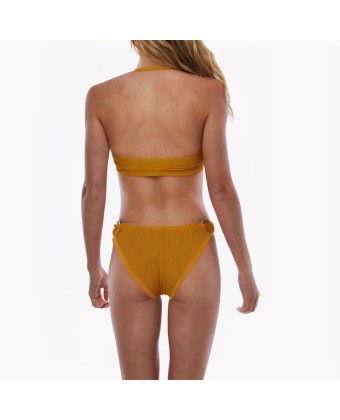 Ring-Decorated Lace-Up Bikini 