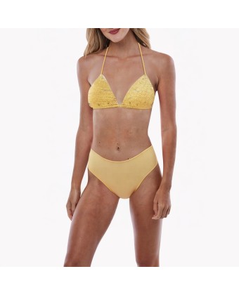 Floral Triangle Split Bikini 