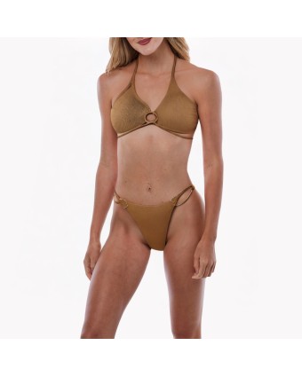 Solid Color Sexy Strap Bikini 