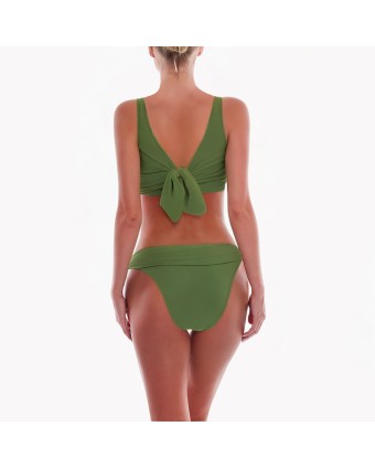 High-Waisted Belly-Covering Bikini 