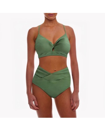 Solid Color Vacation Split Bikini 