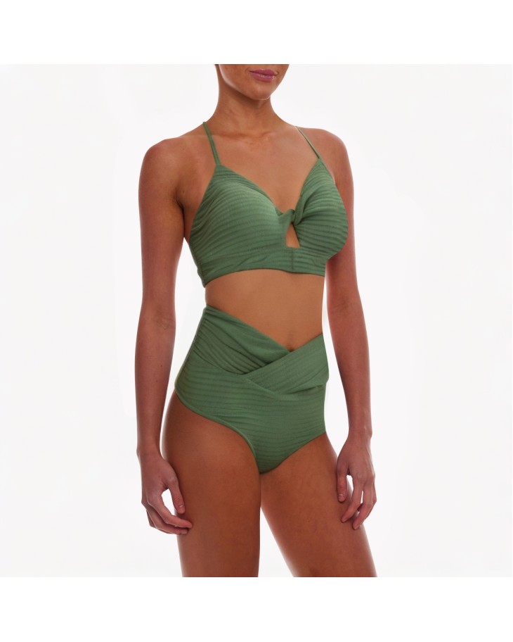 Solid Color Vacation Split Bikini 