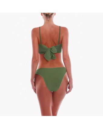 Solid Color Vacation Split Bikini 
