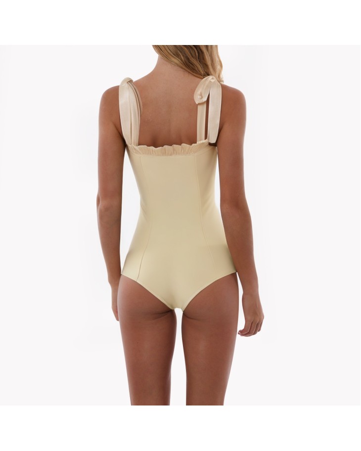 Holiday Bow Tie One-Piece Swimsuit 