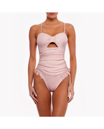 High-Value Solid Color One-Piece Swimsuit 