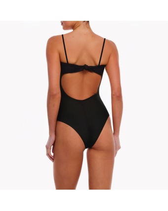 Black Lace One-Piece Swimsuit 
