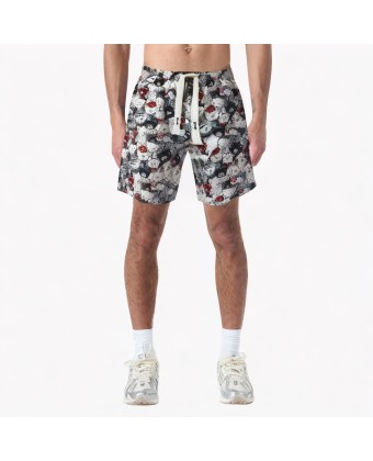 Retro Cartoon Print Shorts