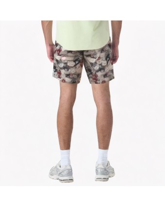 Retro Cartoon Print Shorts