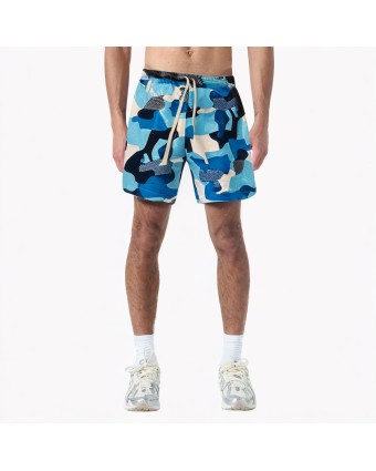 Summer Beach Blue Camouflage Shorts
