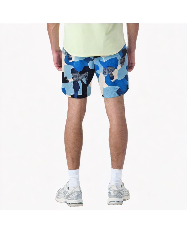 Summer Beach Blue Camouflage Shorts