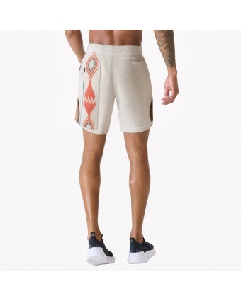Retro Contrast Knitted Beach Shorts 