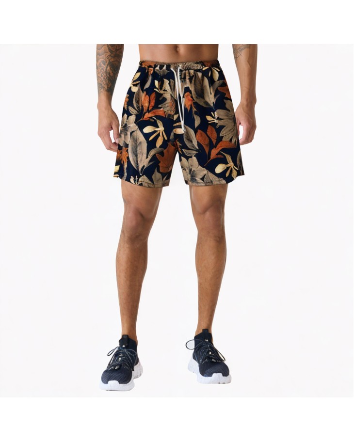Summer Beach Print Shorts