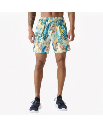 Loose Beach Contrast Print Beach Shorts
