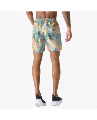 Loose Beach Contrast Print Beach Shorts