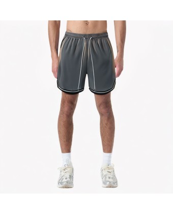 Loose Contrast Striped Holiday Shorts 
