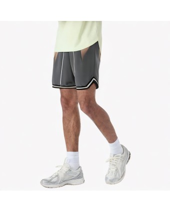 Loose Contrast Striped Holiday Shorts 