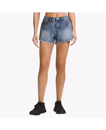 Low-Waisted Slim Denim Shorts For Vacation 