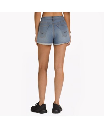 Low-Waisted Slim Denim Shorts For Vacation 