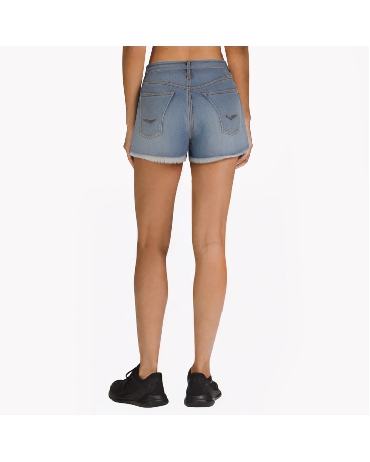 Low-Waisted Slim Denim Shorts For Vacation 