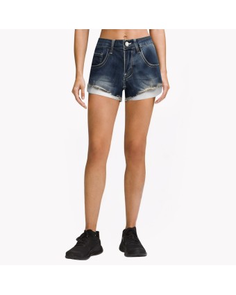 Retro Low-Rise Skinny Denim Shorts 