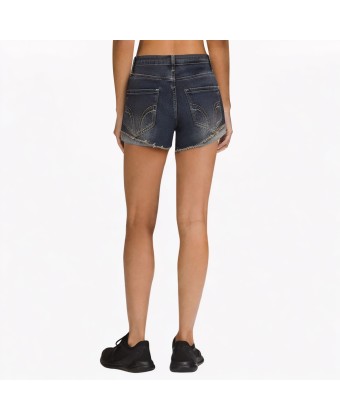 Retro Low-Rise Skinny Denim Shorts 
