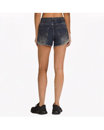 Retro Low-Rise Skinny Denim Shorts 