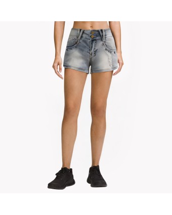 Retro Rivet Decorated Low-Waist Jeans 