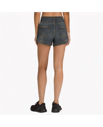 High-Waisted Versatile Distressed Denim Shorts