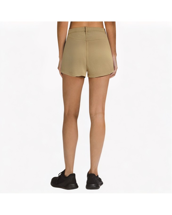 Loose Wide-Leg Pleated Denim Shorts 