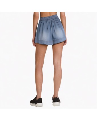 Lace Patchwork Loose Denim Shorts 