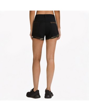Retro Camouflage Patchwork Denim Shorts 