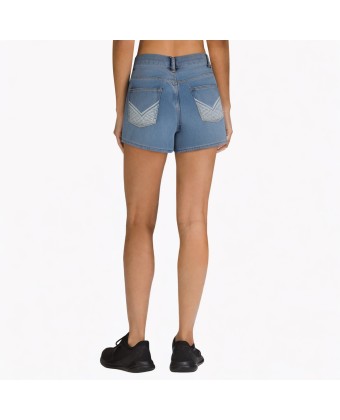 High-Waisted Wide-Leg Denim Shorts