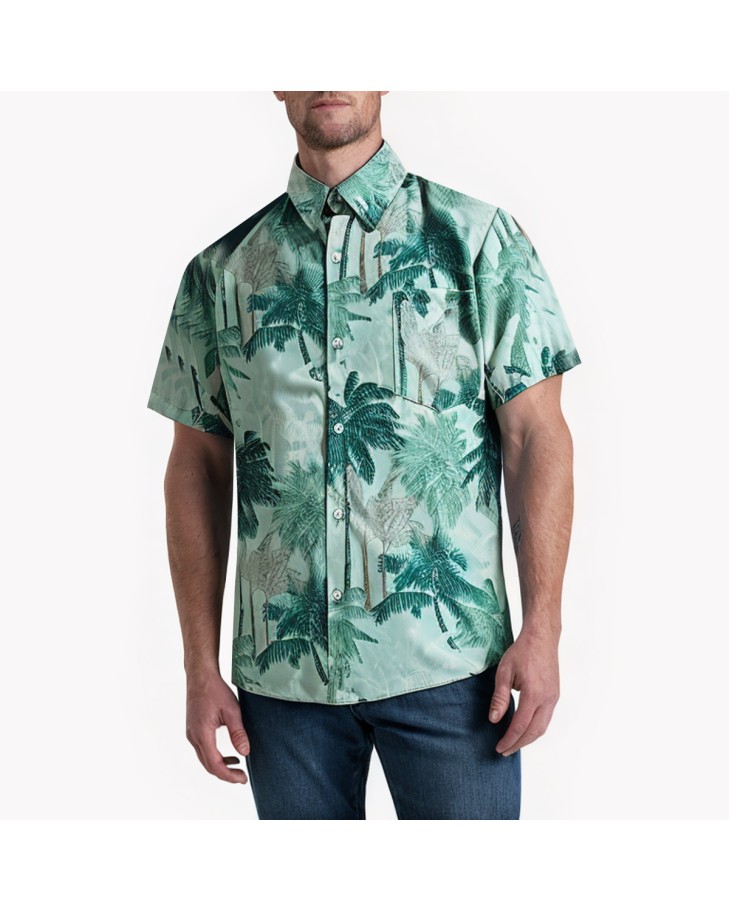 Summer Full Print Short-Sleeved Shirt 