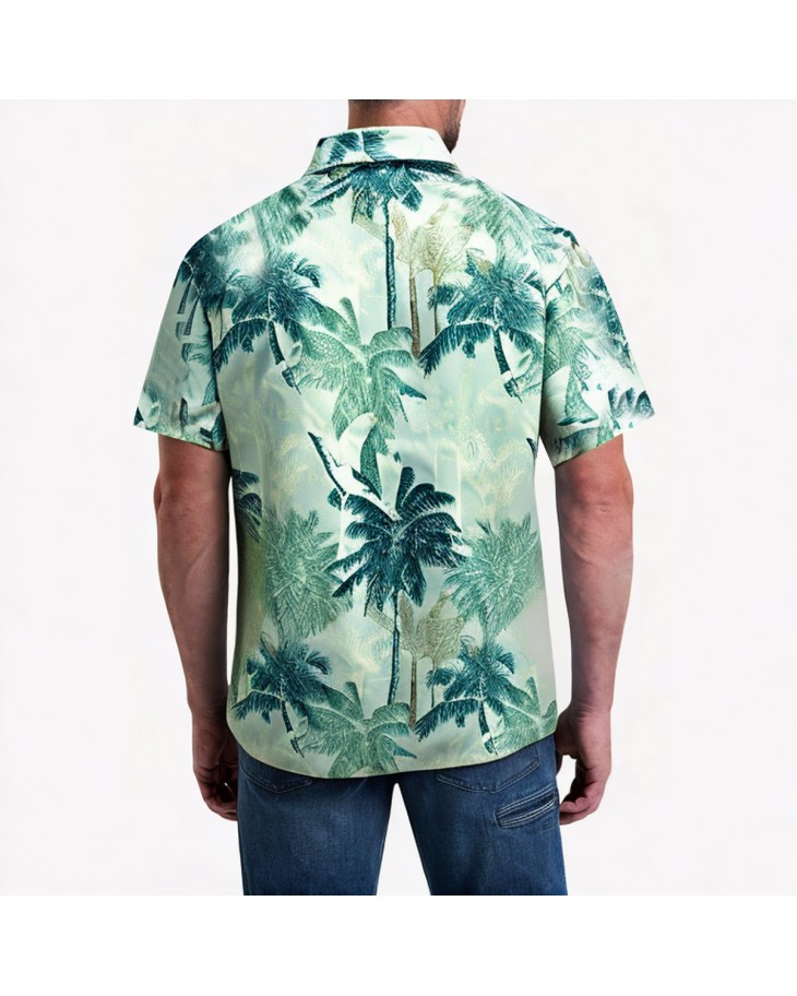 Summer Full Print Short-Sleeved Shirt 