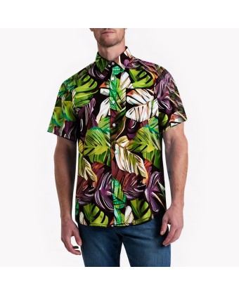 Retro Loose Full-Print Short-Sleeved Shirt