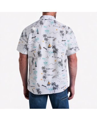 Fashion Printed Short Sleeve Shirt 