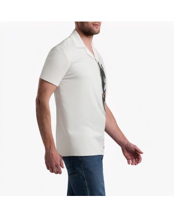 Bamboo Shadow Ink Print Short Sleeve Shirt