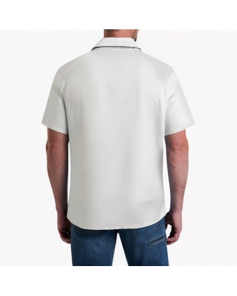 Bamboo Shadow Ink Print Short Sleeve Shirt