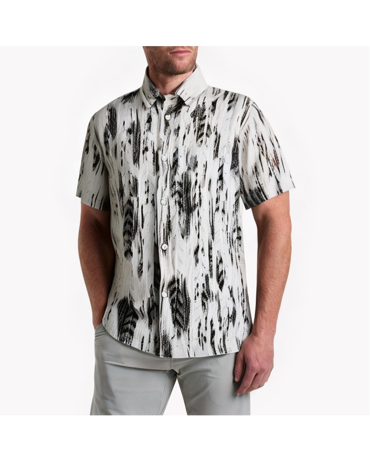 Vacation Ink Splash Graffiti Short Sleeve Shirt 