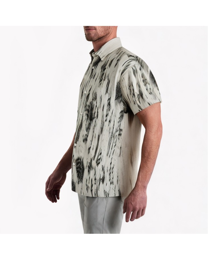 Vacation Ink Splash Graffiti Short Sleeve Shirt 