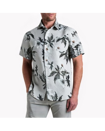 Bubble Lattice Vacation Short-Sleeved Shirt 