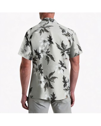 Bubble Lattice Vacation Short-Sleeved Shirt 