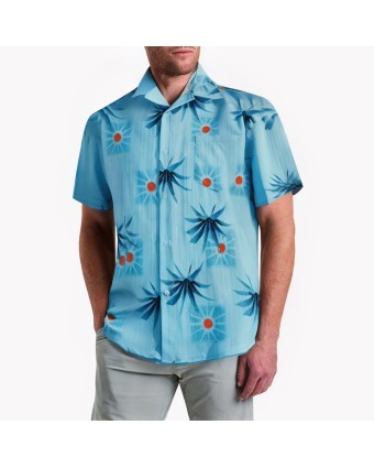 Beach Drape Short-Sleeved Shirt 