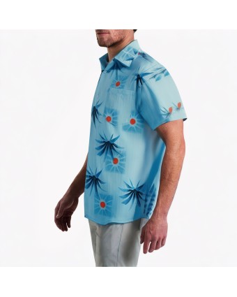 Beach Drape Short-Sleeved Shirt 