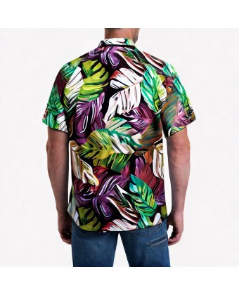 Retro Loose Full-Print Short-Sleeved Shirt