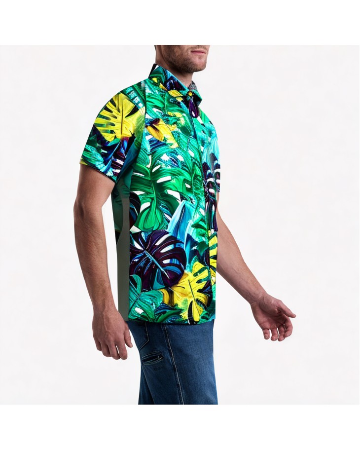 Beach Short-Sleeved Shirt For Seaside Vacation 