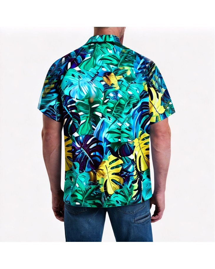 Beach Short-Sleeved Shirt For Seaside Vacation 