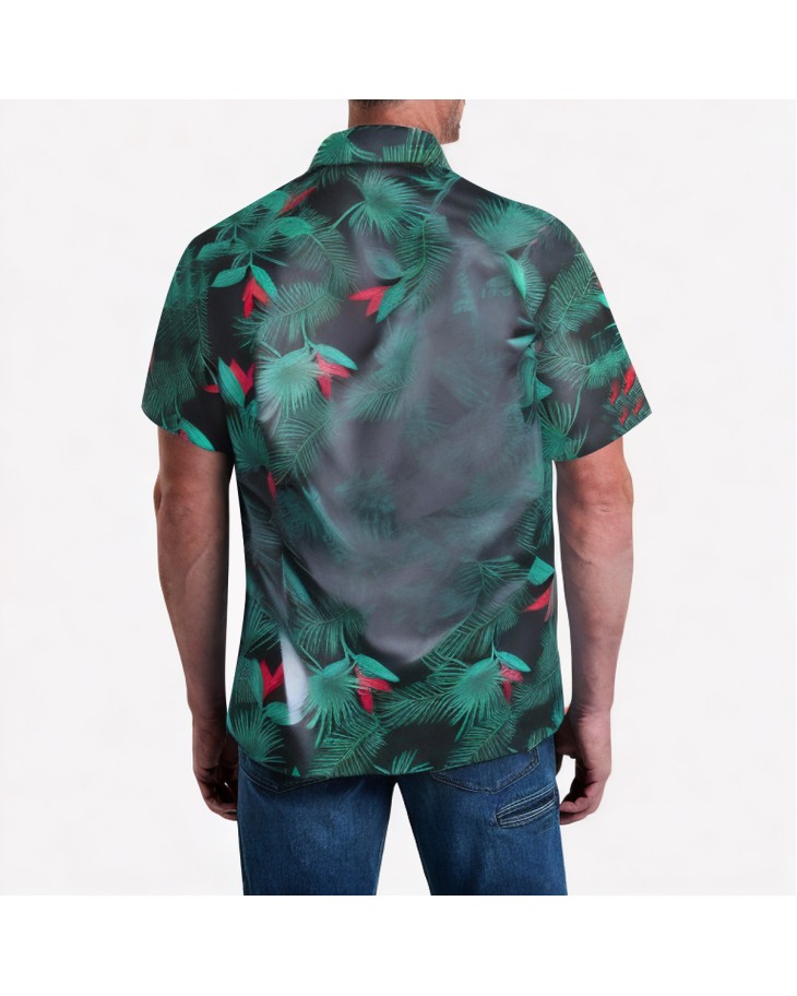 Casual And Handsome Seaside Short-Sleeved Shirt
